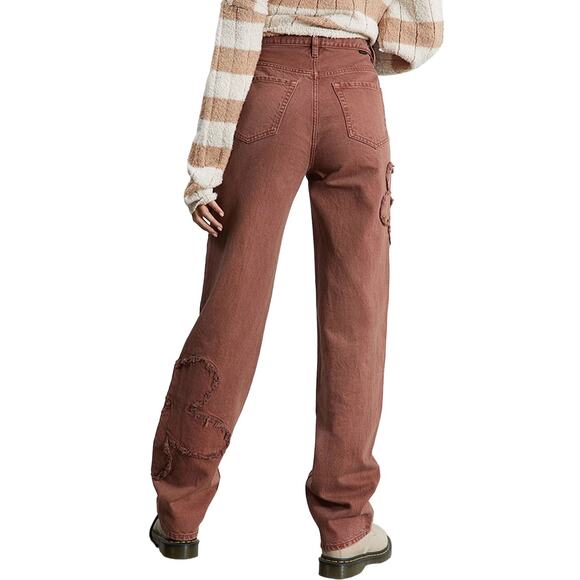 Pacsun Women’s Size 24 90's Boyfriend High Rise Daisy Flower Patch Jeans‎ - Picture 4 of 7